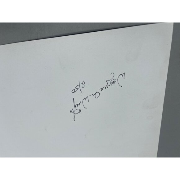 LE GM motorcycle print artwork signed 3/50 barn 16x12" red READ used see photos - Picture 4 of 5